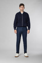 New York Sartoriale pantalon chino homme en jersey de flanelle regular fit