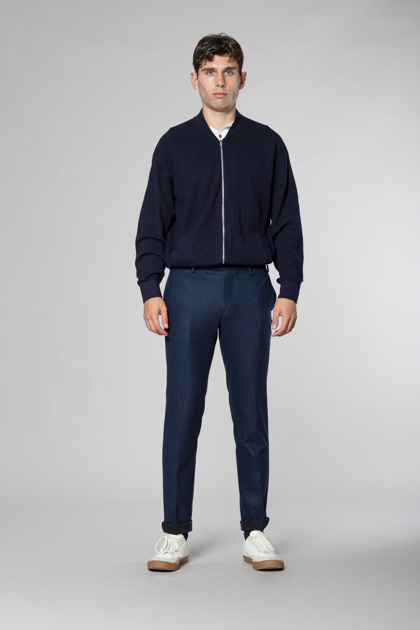 New York Sartoriale pantalon chino homme en jersey de flanelle regular fit