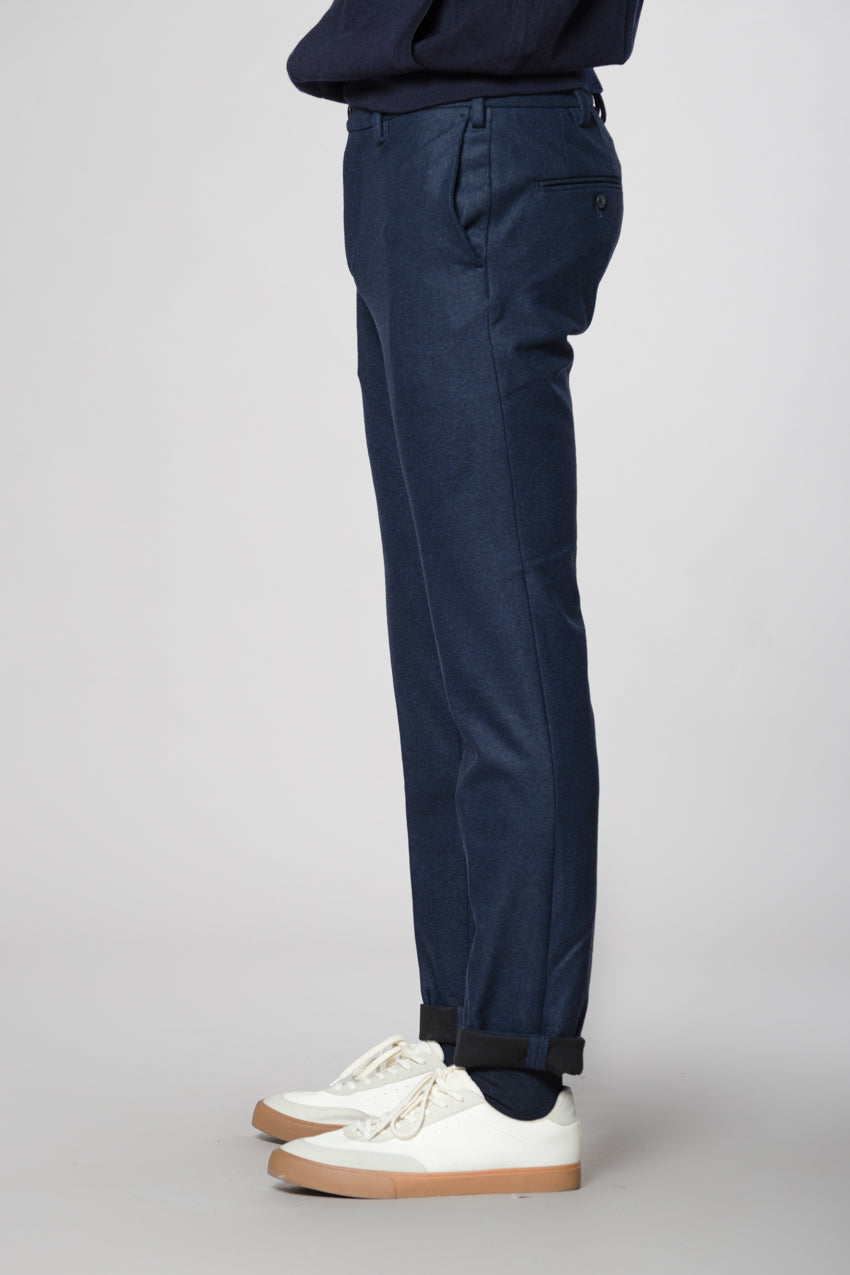 New York Sartoriale pantalon chino homme en jersey de flanelle regular fit