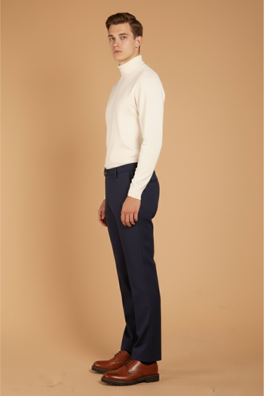 Milano Jog Herren Chinohose aus Stretch-Jersey extra slim fit