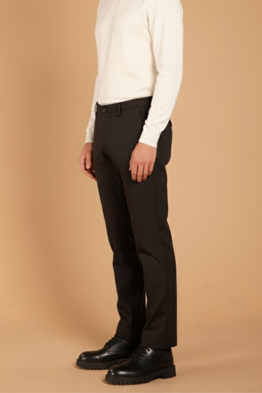 Milano Jog Herren Chinohose aus Stretch-Jersey extra slim fit