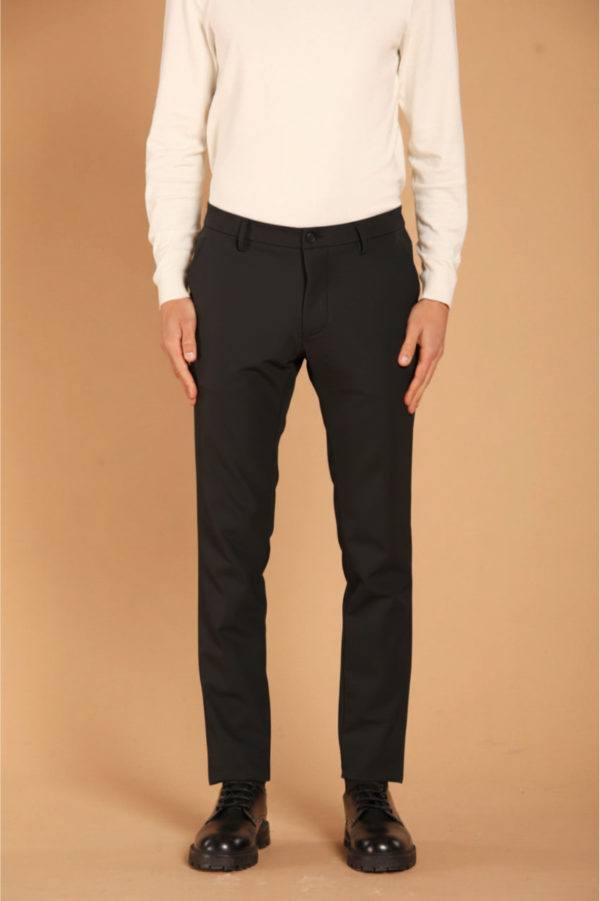 Milano Jog pantalon chino homme en jersey stretch extra slim fit