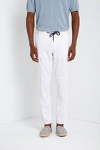 Milano Jogger Herren Chinohose aus Leinen- und Baumwolltwill extra slim fit