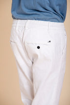 Milano Jogger men's chino pants in linen and cotton twill extra slim fit