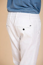 Milano Jogger men's chino pants in linen and cotton twill extra slim fit