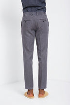 Milano Jogger Herren Chinohose aus Leinen und Baumwoll Twill extra slim fit