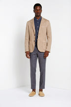 Milano Jogger Herren Chinohose aus Leinen und Baumwoll Twill extra slim fit