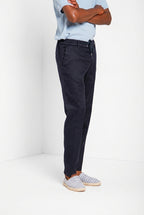Milano Jogger men's chino pants in linen and cotton twill extra slim fit