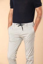 Milano Jogger Travel men's jogger chino pants in technical travel stretch satin extra slim fit