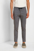 Milano Jogger Travel men's chino pants in technical travel stretch satin extra slim fit