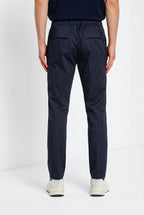 Milano Jogger Travel Hose Chino Herren aus technischem Travel-Stretch-Satin extra slim fit