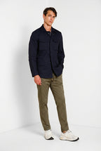 Milano Jogger Travel men's chino pants in technical travel stretch satin extra slim fit