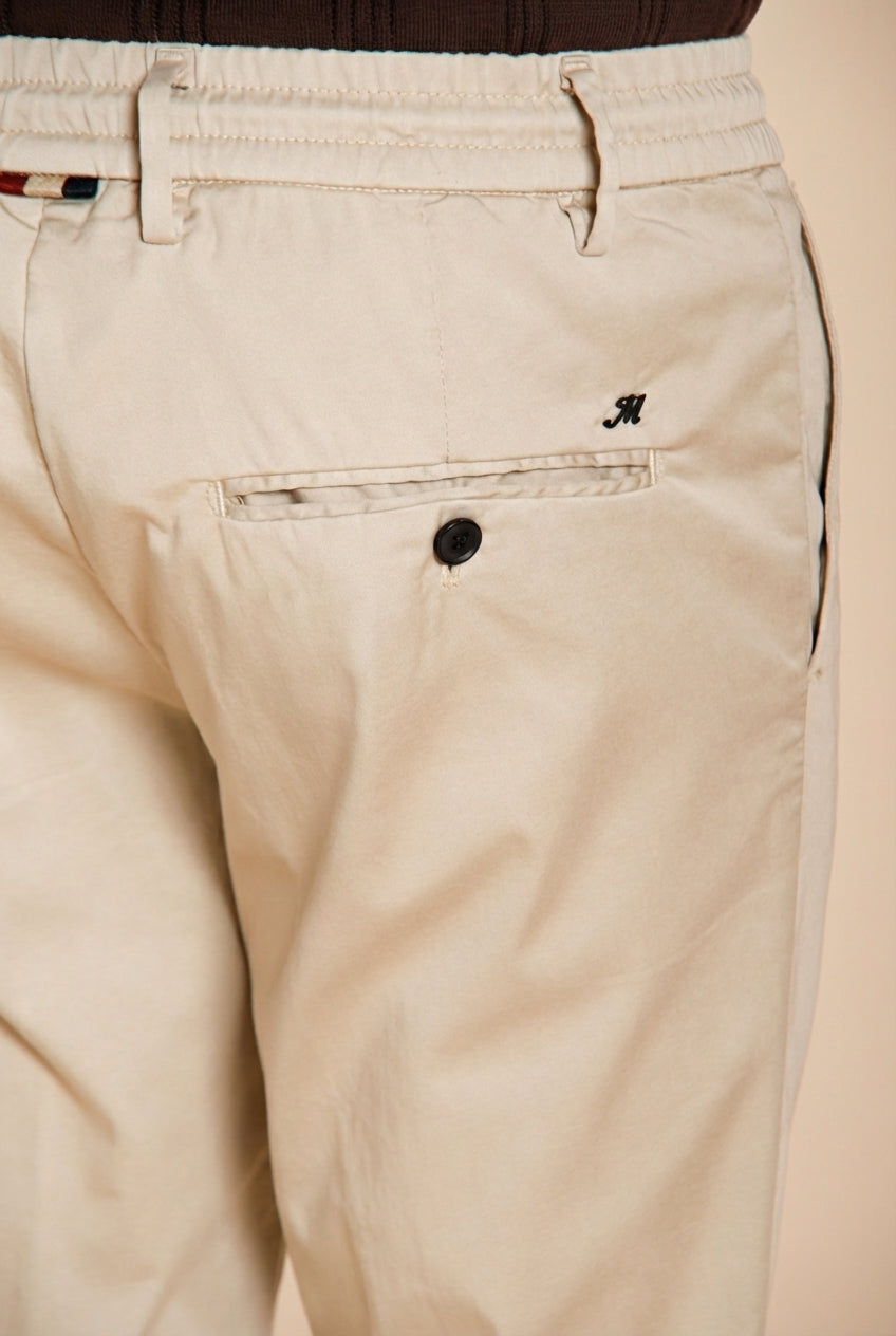 Milano Jogger Travel pantalone chino uomo in raso tecnico travel stretch extra slim fit