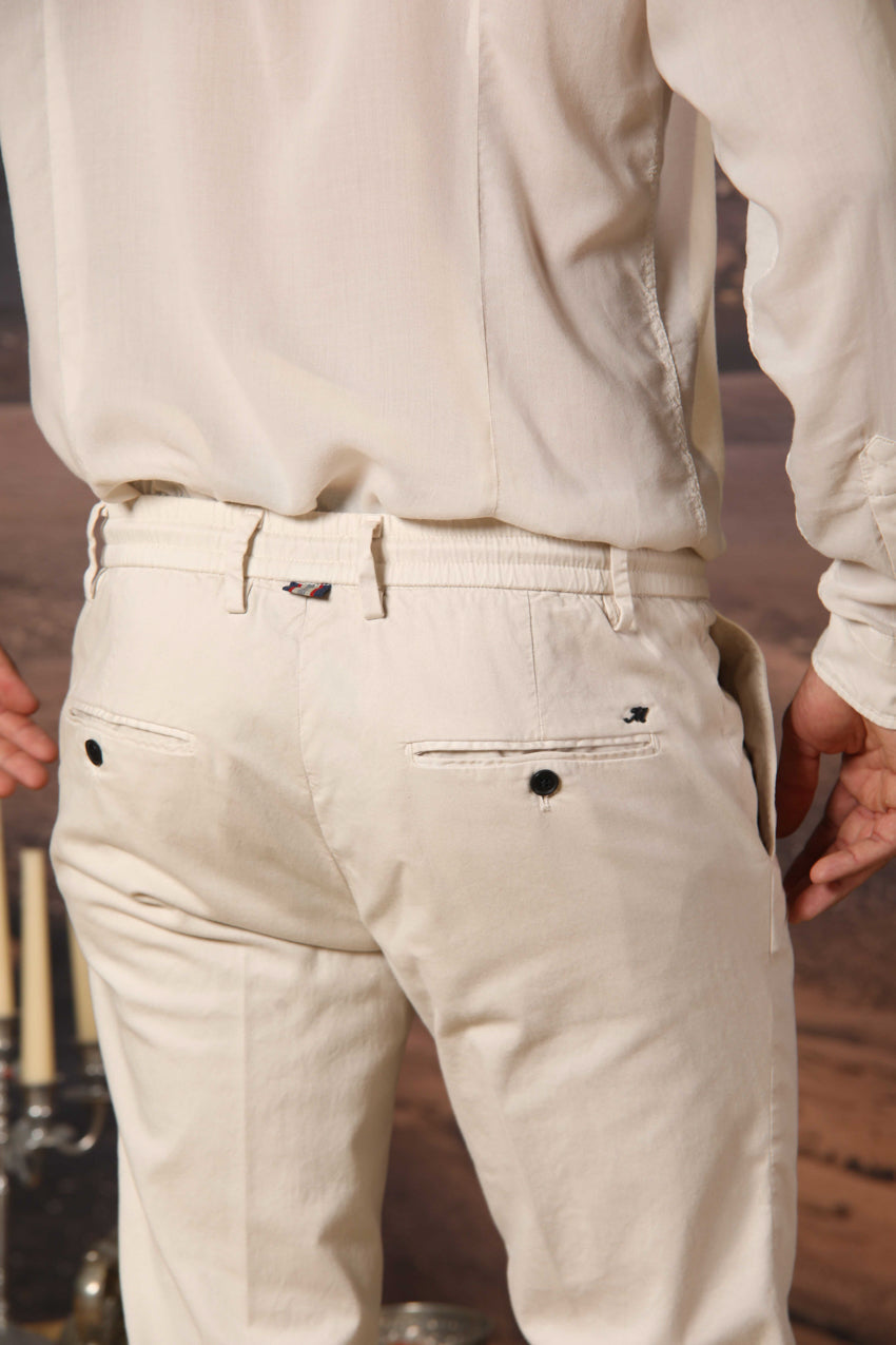Milano Jogger men's chino jogger in cotton and tencel extra slim fit