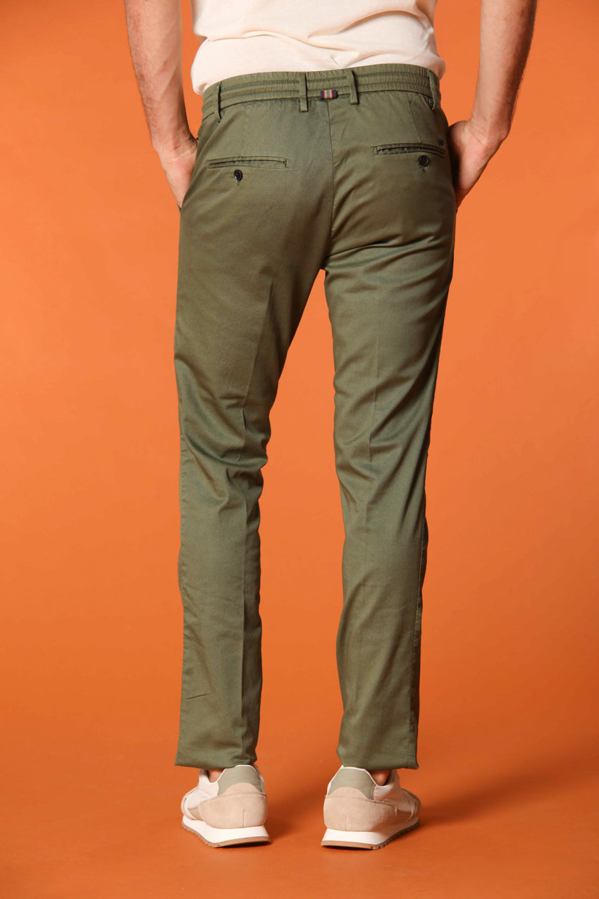 Milano Jogger men's chino jogger in cotton and tencel extra slim fit