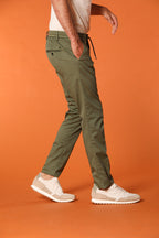 Milano Jogger men's chino jogger in cotton and tencel extra slim fit