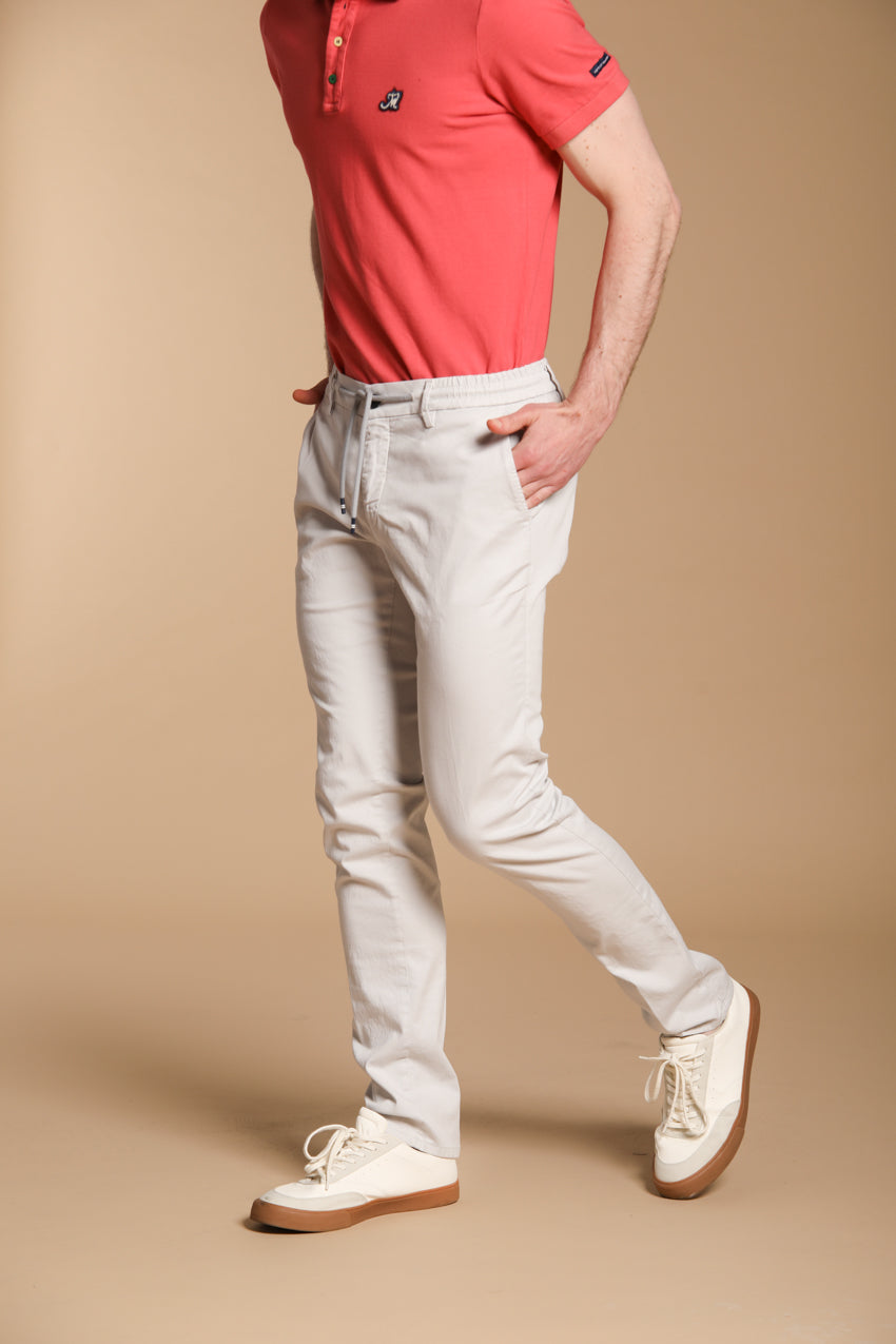 Milano Jogger men's chino jogger in cotton and tencel extra slim fit
