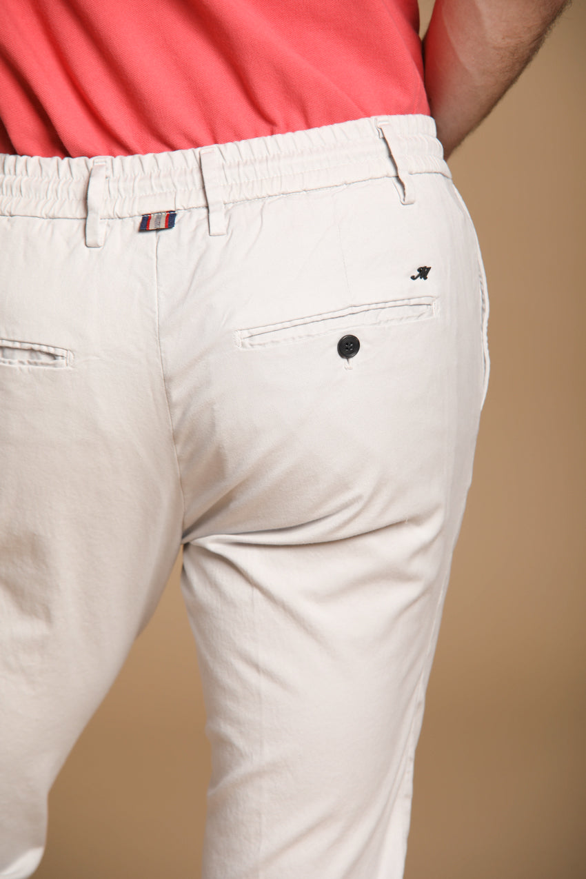 Milano Jogger men's chino jogger in cotton and tencel extra slim fit