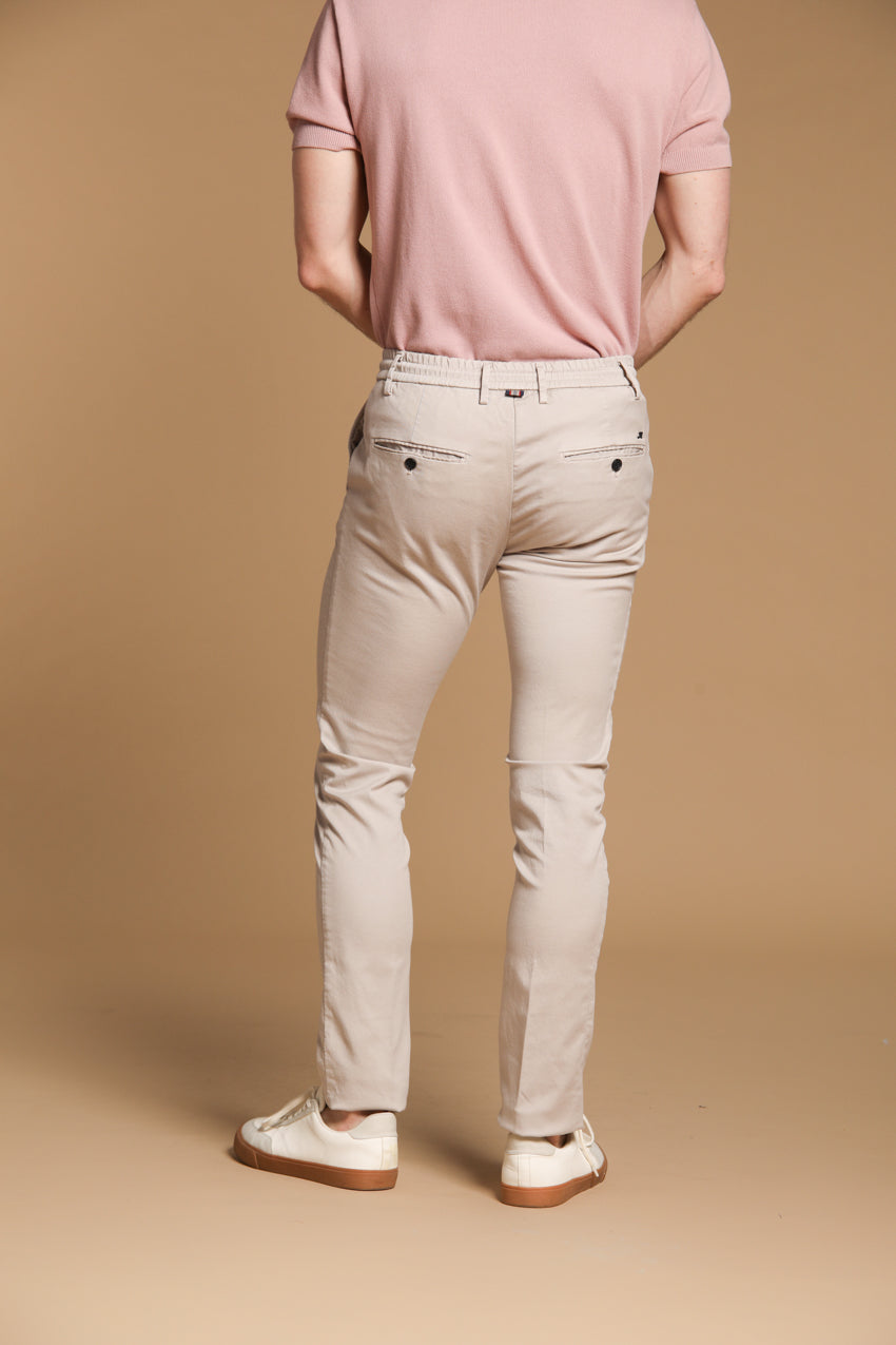 Milano Jogger men's chino jogger in cotton and tencel extra slim fit