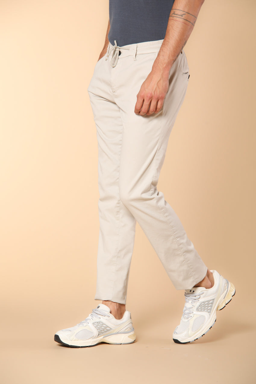 Milano Jogger men's chino jogger in cotton and tencel extra slim fit