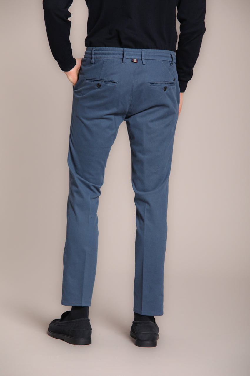 Foto 5 Milano Jogger pantalone chino uomo in gabardina stretch extra slim fit
