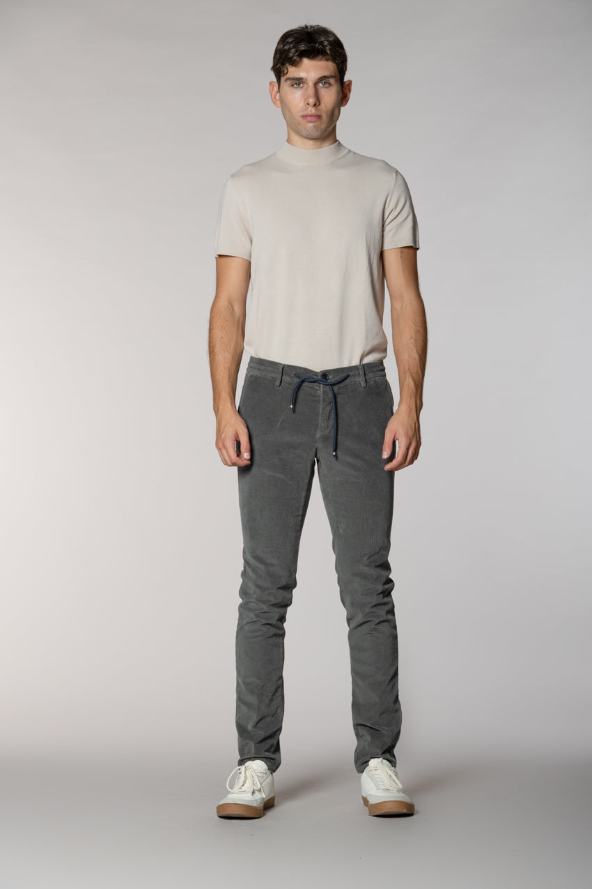Milano Jogger men's chino pants in 500-line corduroy extra slim fit