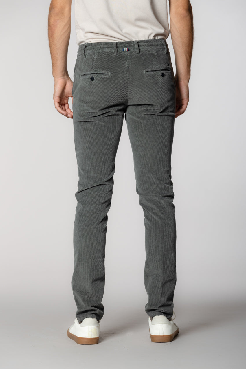 Milano Jogger men's chino pants in 500-line corduroy extra slim fit
