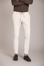 Foto 3 Milano Jogger pantalone chino uomo in velluto 500 righe extra slim fit