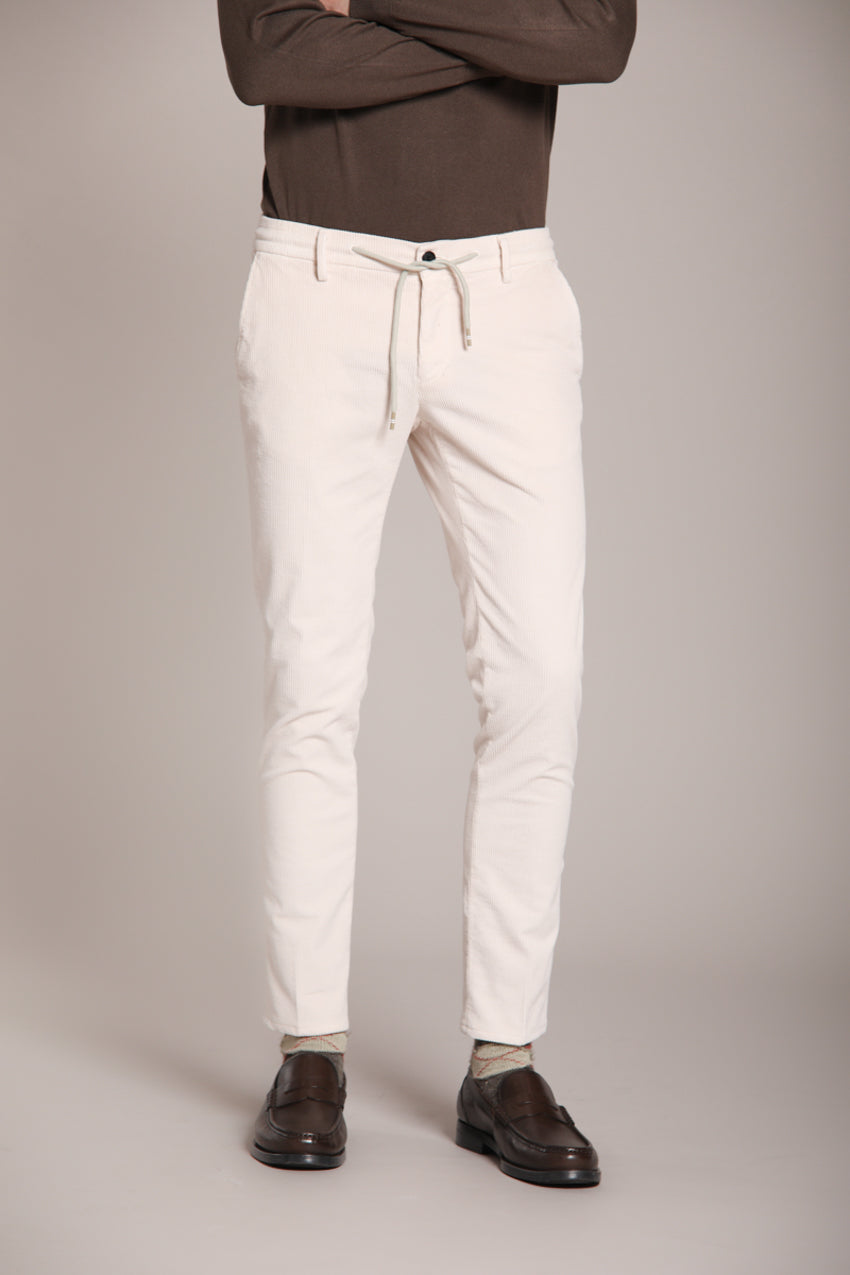 Milano Jogger Herren-Chinohose aus 500-Linien Kordsammt extra slim fit