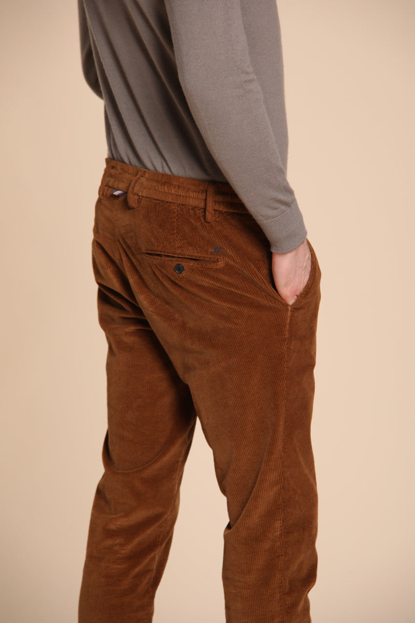 Milano Jogger Herren-Chinohose aus 500-Linien Kordsammt extra slim fit