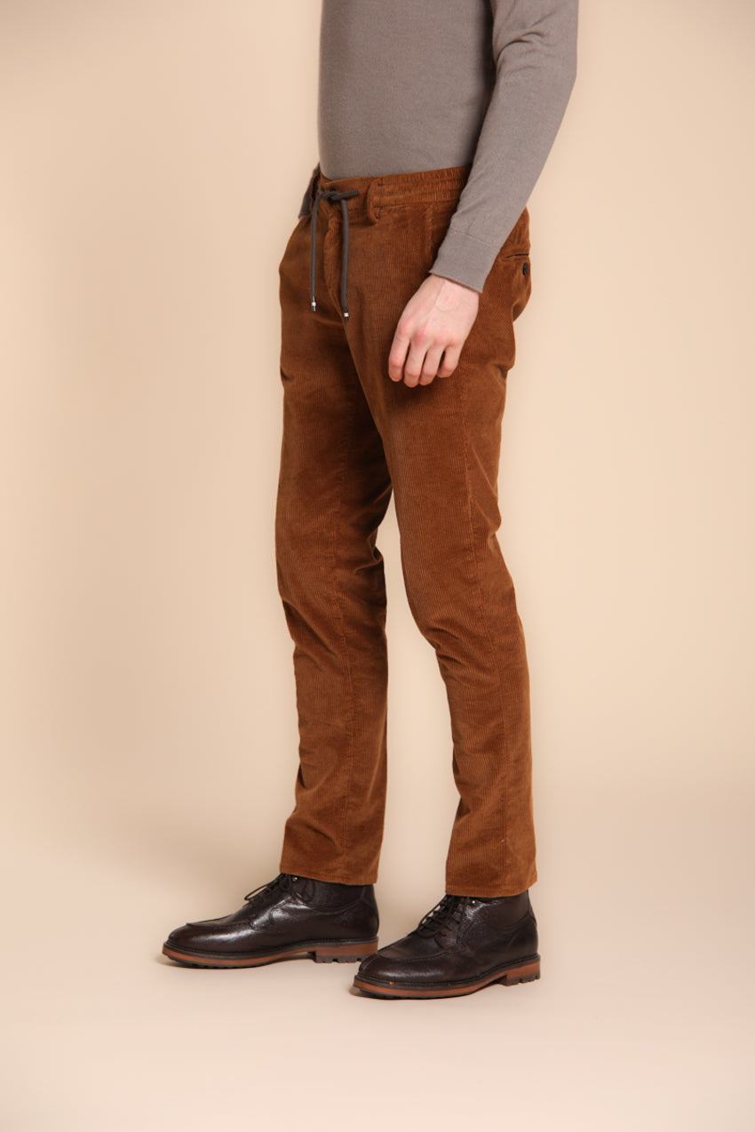 Milano Jogger Herren-Chinohose aus 500-Linien Kordsammt extra slim fit