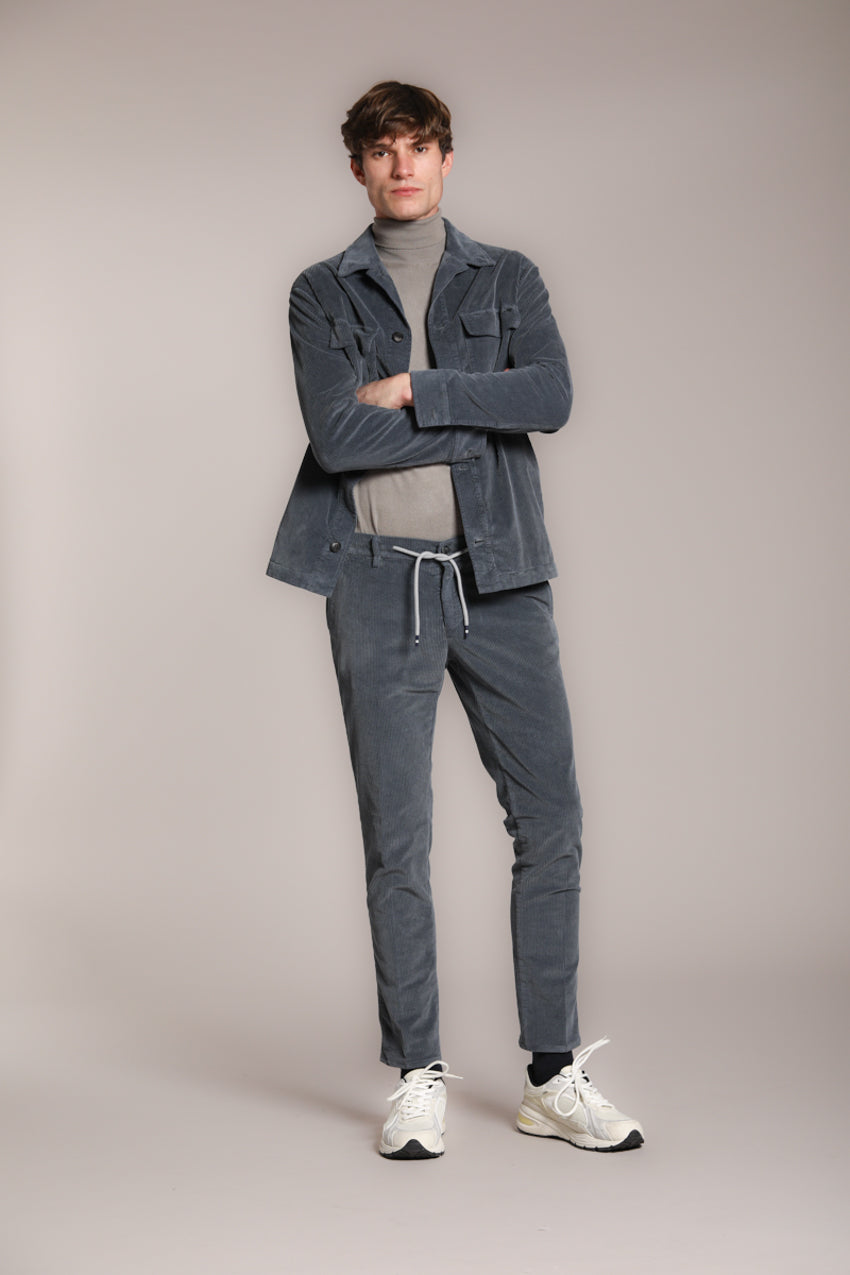 Milano Jogger Herren-Chinohose aus 500-Linien Kordsammt extra slim fit