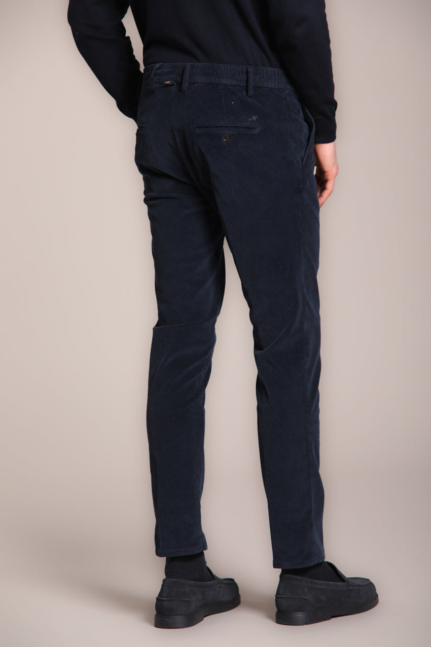 Foto 4 Milano Jogger pantalone chino uomo in velluto 500 righe extra slim fit
