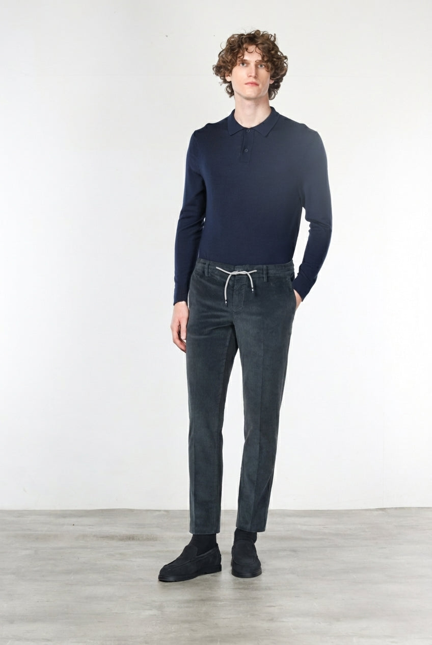 Milano Jogger Herren-Chinohose aus Samt, 500 Linien extra slim fit