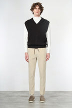 Milano Jogger pantalón chino de hombre en pana 500 rayas, extra slim fit