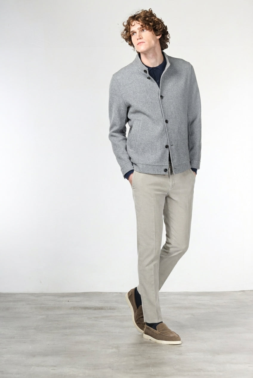 Milano Jogger men’s chino pants in 500-wale velvet with extra slim fit