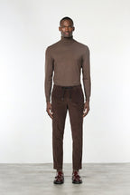 Milano Jogger pantalón chino de hombre en pana 500 rayas, extra slim fit