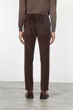 Milano Jogger pantalón chino de hombre en pana 500 rayas, extra slim fit