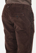 Milano Jogger pantalón chino de hombre en pana 500 rayas, extra slim fit