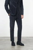 Milano Jogger pantalón chino de hombre en pana 500 rayas, extra slim fit