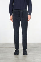 Milano Jogger pantalón chino de hombre en pana 500 rayas, extra slim fit