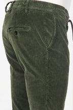 Milano Jogger pantalón chino de hombre en pana 500 rayas, extra slim fit