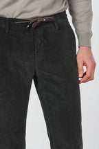 Pantalón chino Milano Jogger para hombre en pana 500 rayas extra slim fit