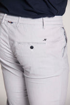 Milano Jogger man chino pants in tencel and cotton extra slim