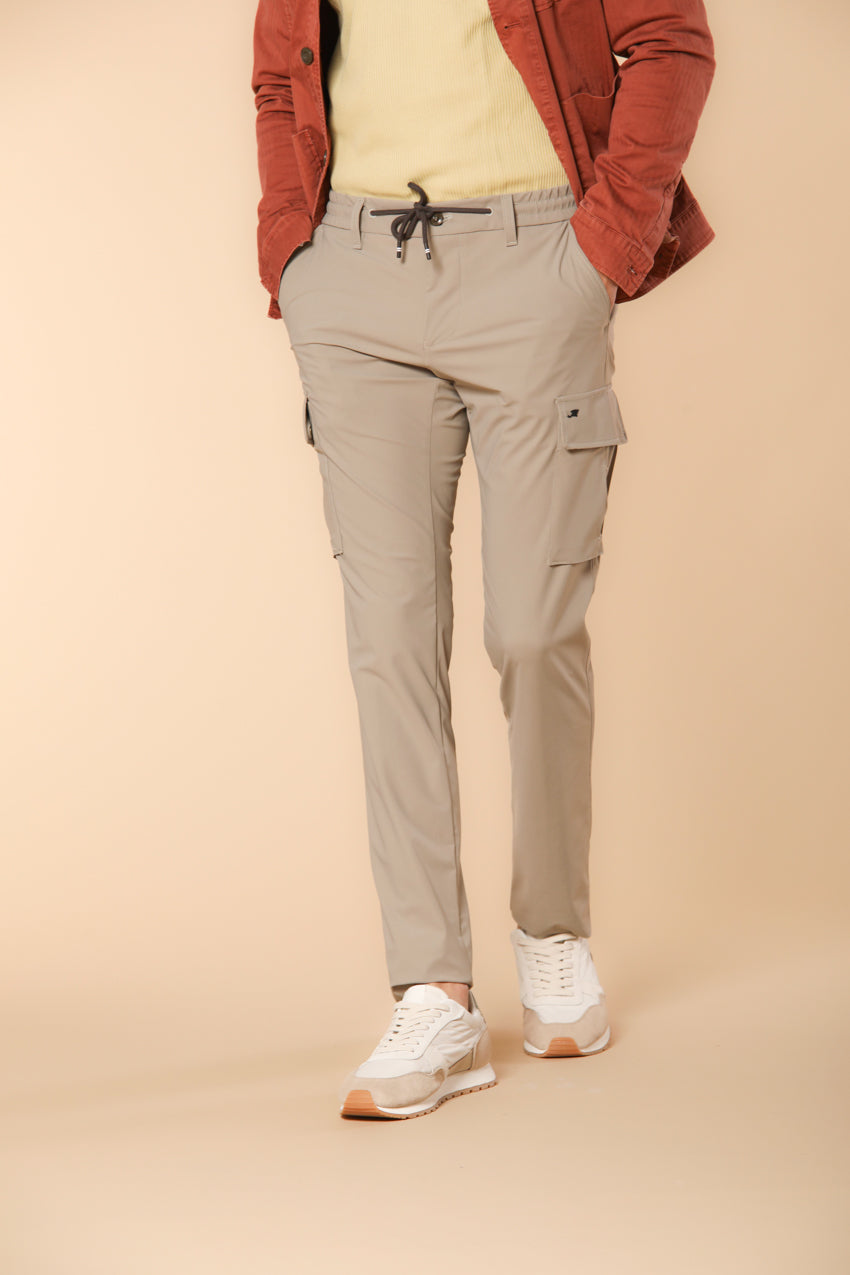 Chile jogger men’s cargo pants in super technical jersey extra sim fit