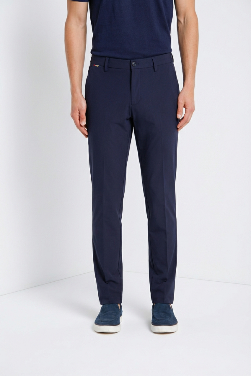 Milano Dynamic pantalon chino jogger homme en jersey super technique extra slim fit