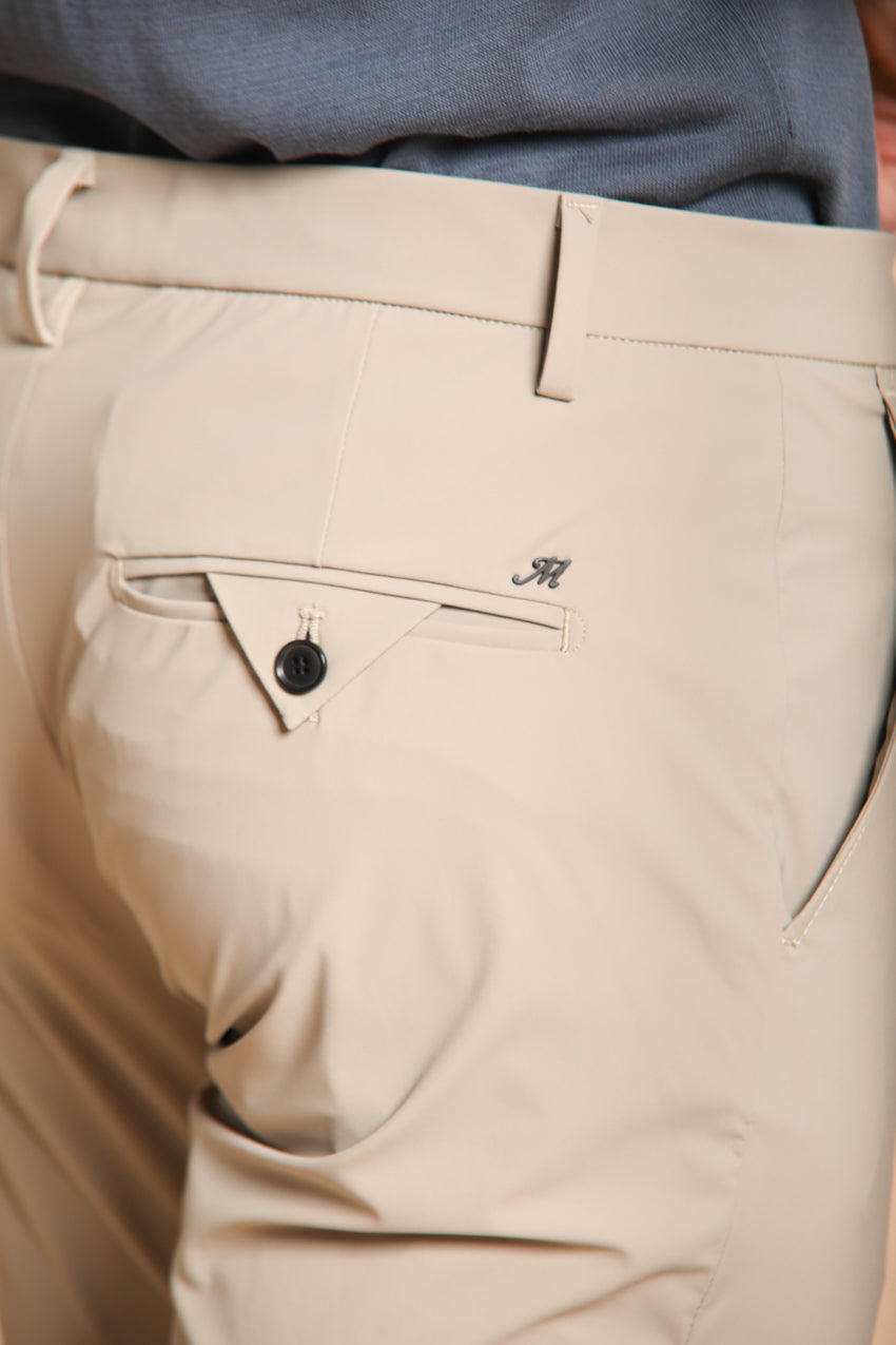 Milano Dynamic pantalon chino jogger homme en jersey supertechnique Extra Slim Fit