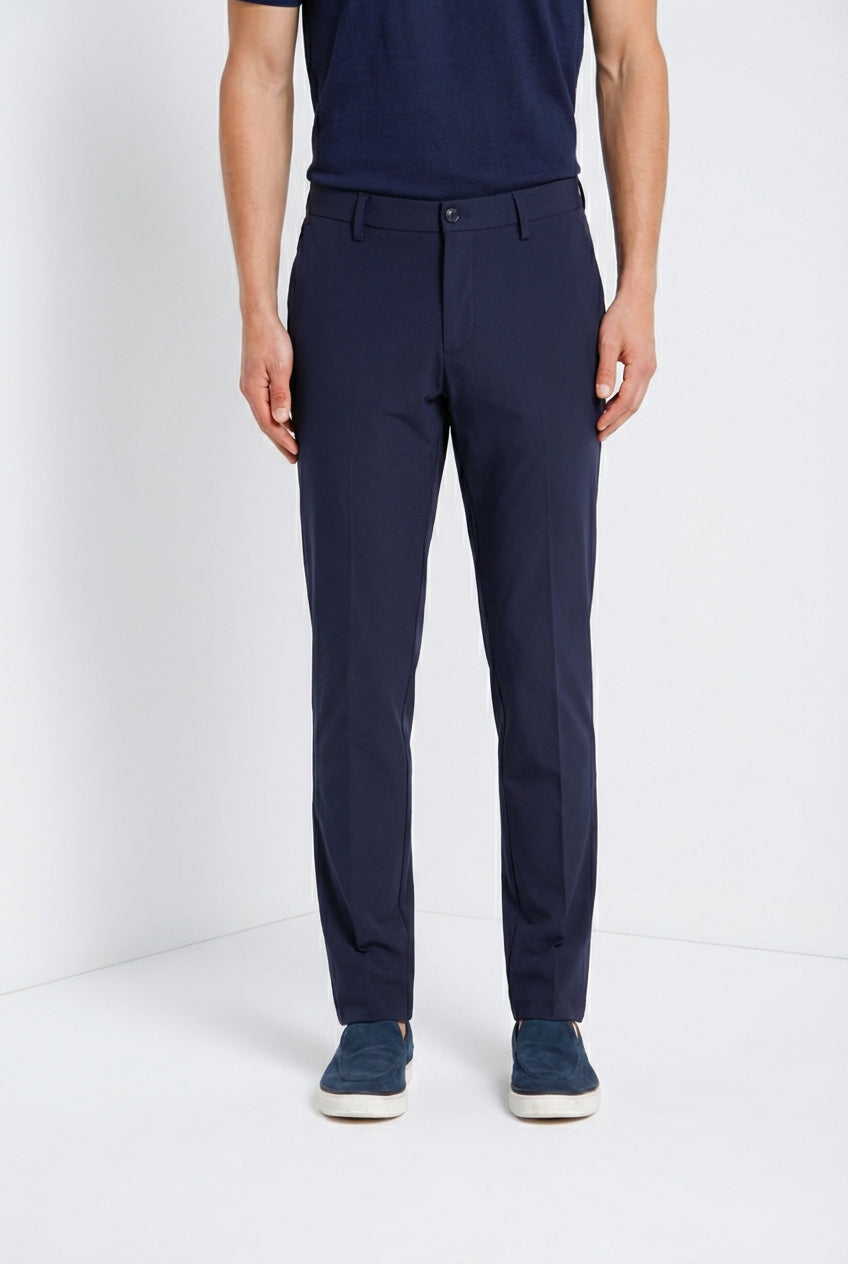 Milano Dynamic pantalón chino jogger hombre en jersey super técnico extra slim fit