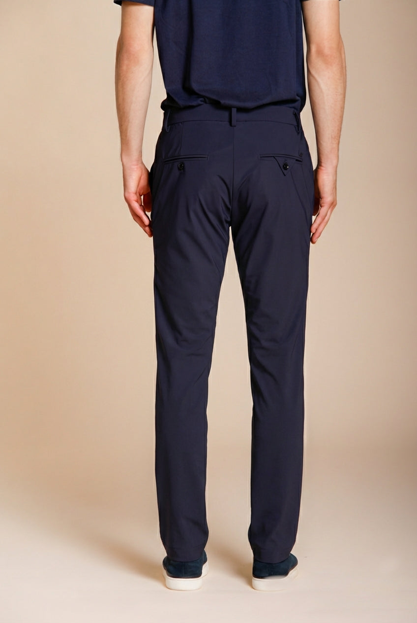 Milano Dynamic men's chino jogger pants in super technical jersey extra slim fit