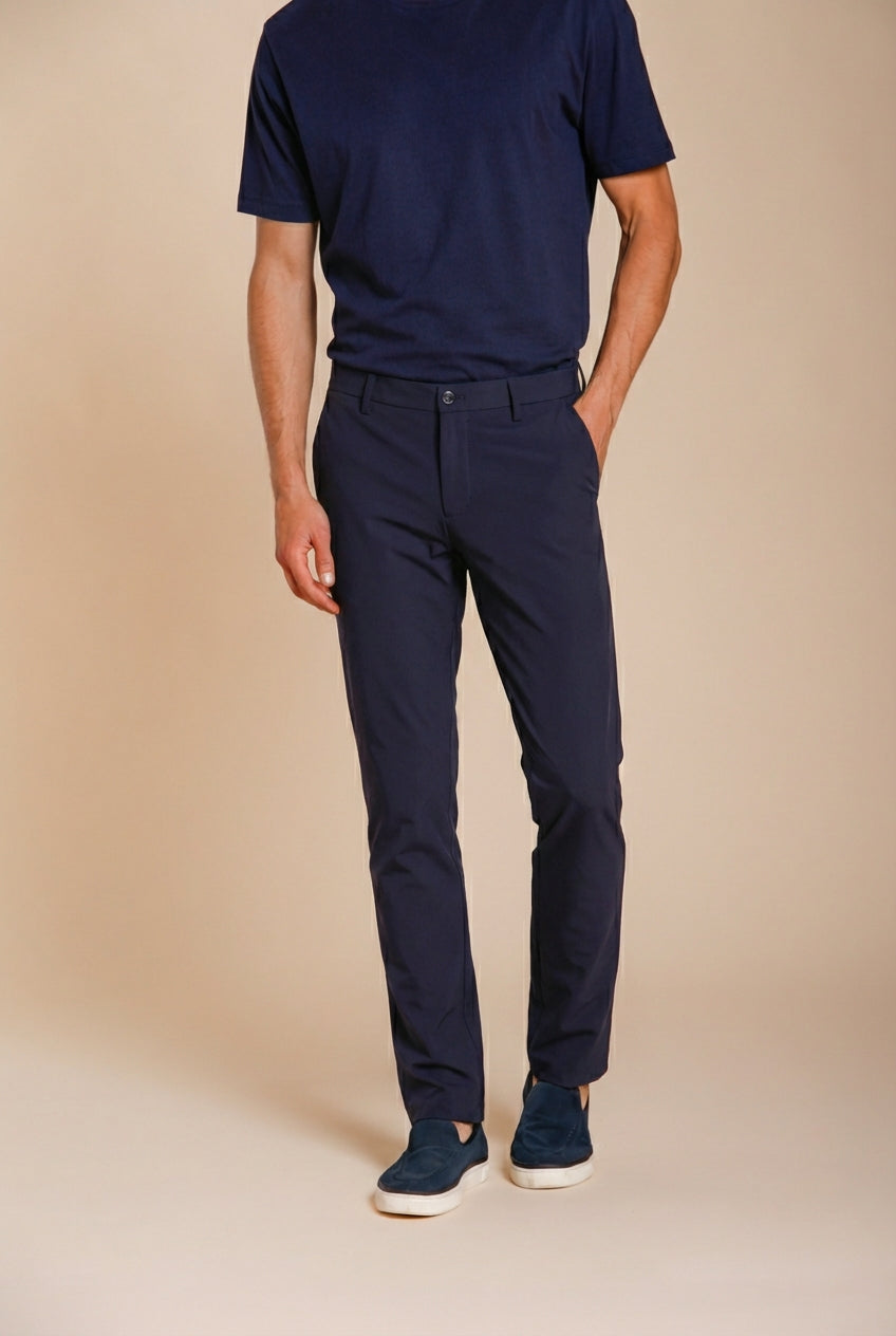 Milano Dynamic men's chino jogger pants in super technical jersey extra slim fit